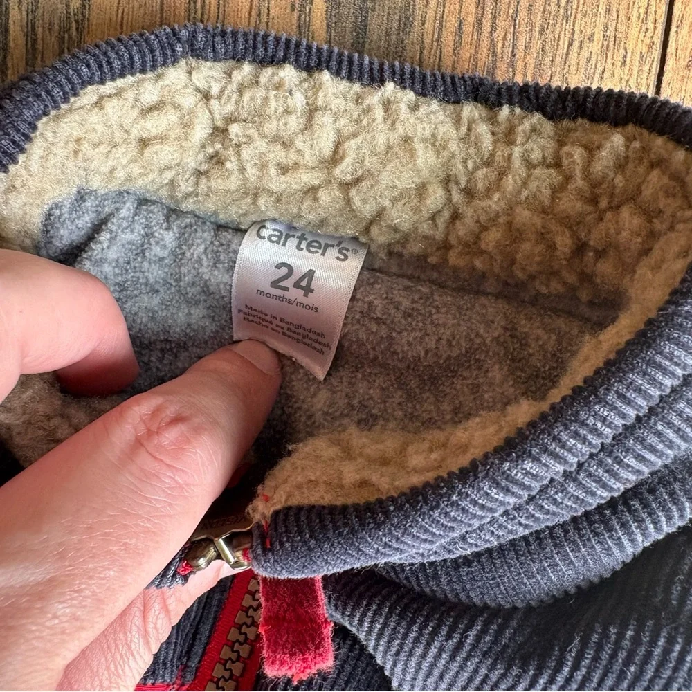 Carter's Toddler Winter sleeveless Puffer Vest size 24 Months set of 2 - Picture 4 of 6